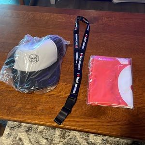 Danncy Duncan.. Hat, Flag, and Lanyard